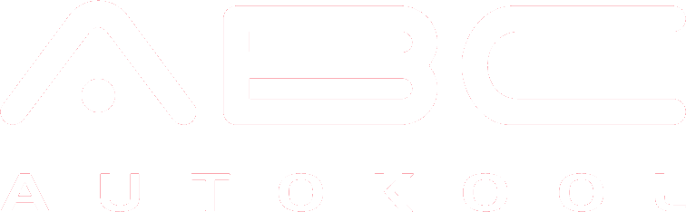 ABC Autokool logo valge